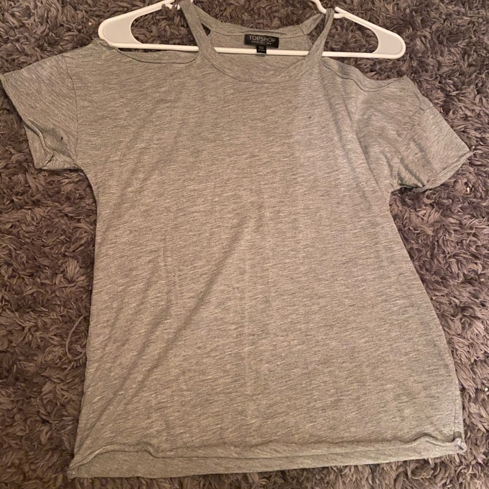Topshop cold shoulder tee